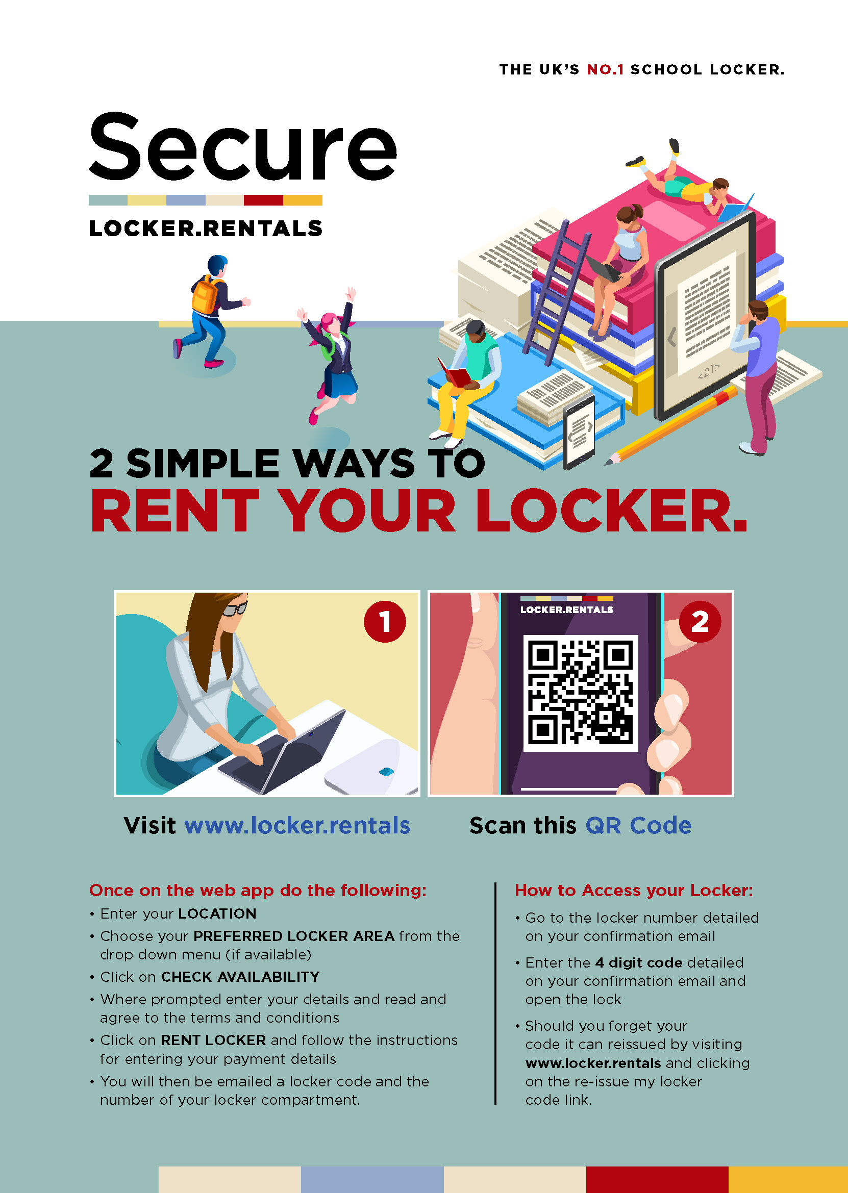 How to book a locker flyer