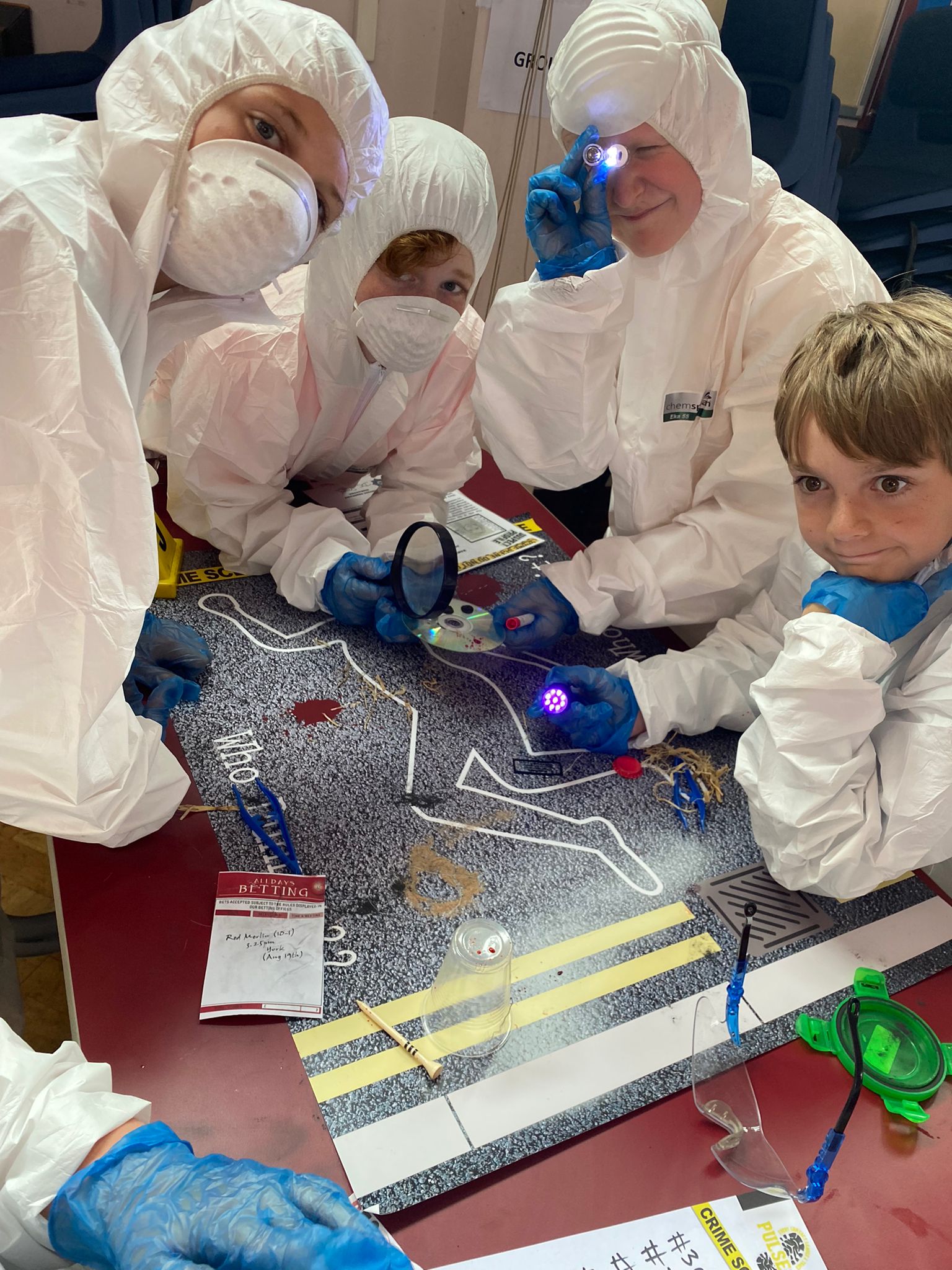 Year 7s got to be forensic scientists for the day.